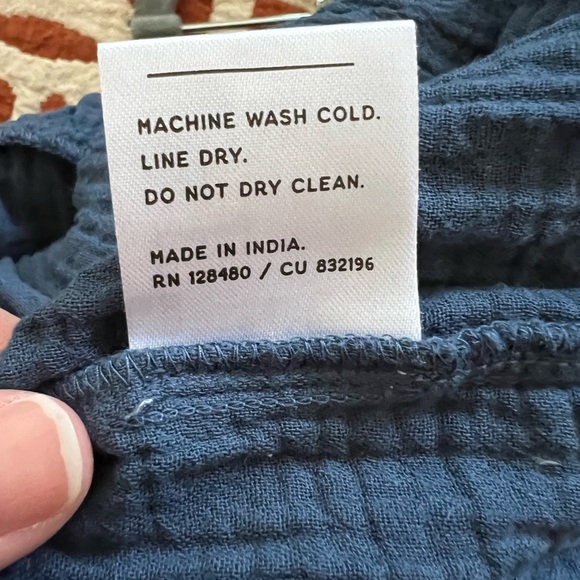 Pact Coastal Double Gauze Tiered Maxi Skirt in French Navy - Picture 9 of 10